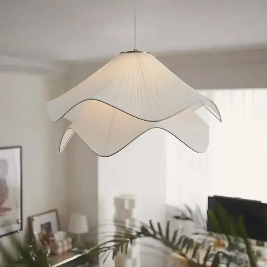 White Petal Pendant Light